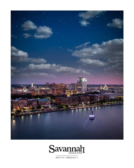 Savannah Starry Night Skyline Poster